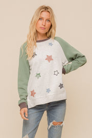 Door Buster Star Colorblock Sweatshirt